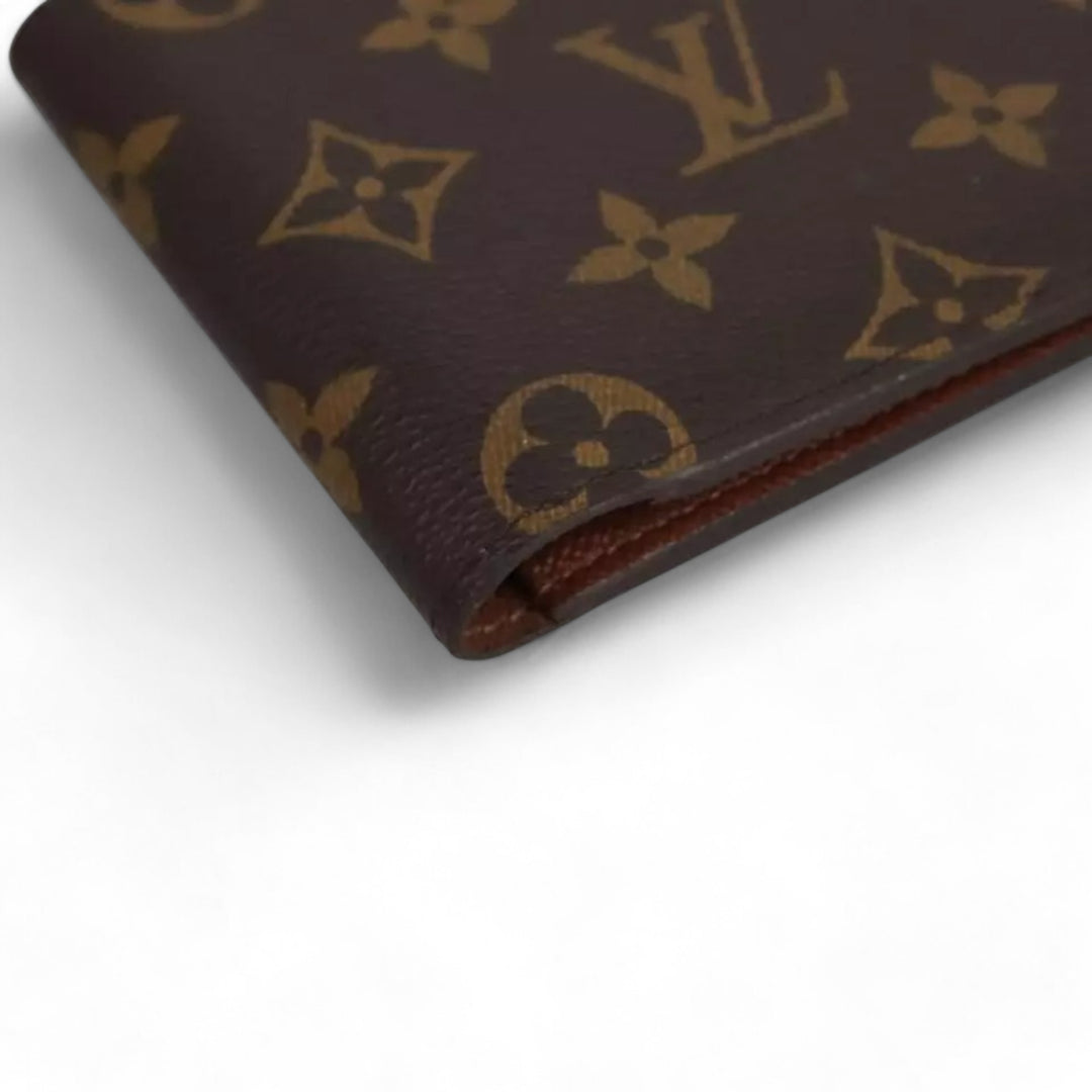 Louis Vuitton Monogram PorteFeuille Multipull Bifold Men's Wallet Brown