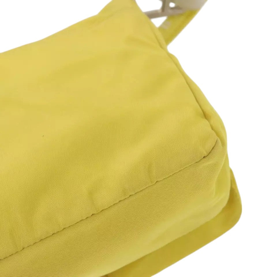 Prada Shoulder Bag Nylon Yellow Women