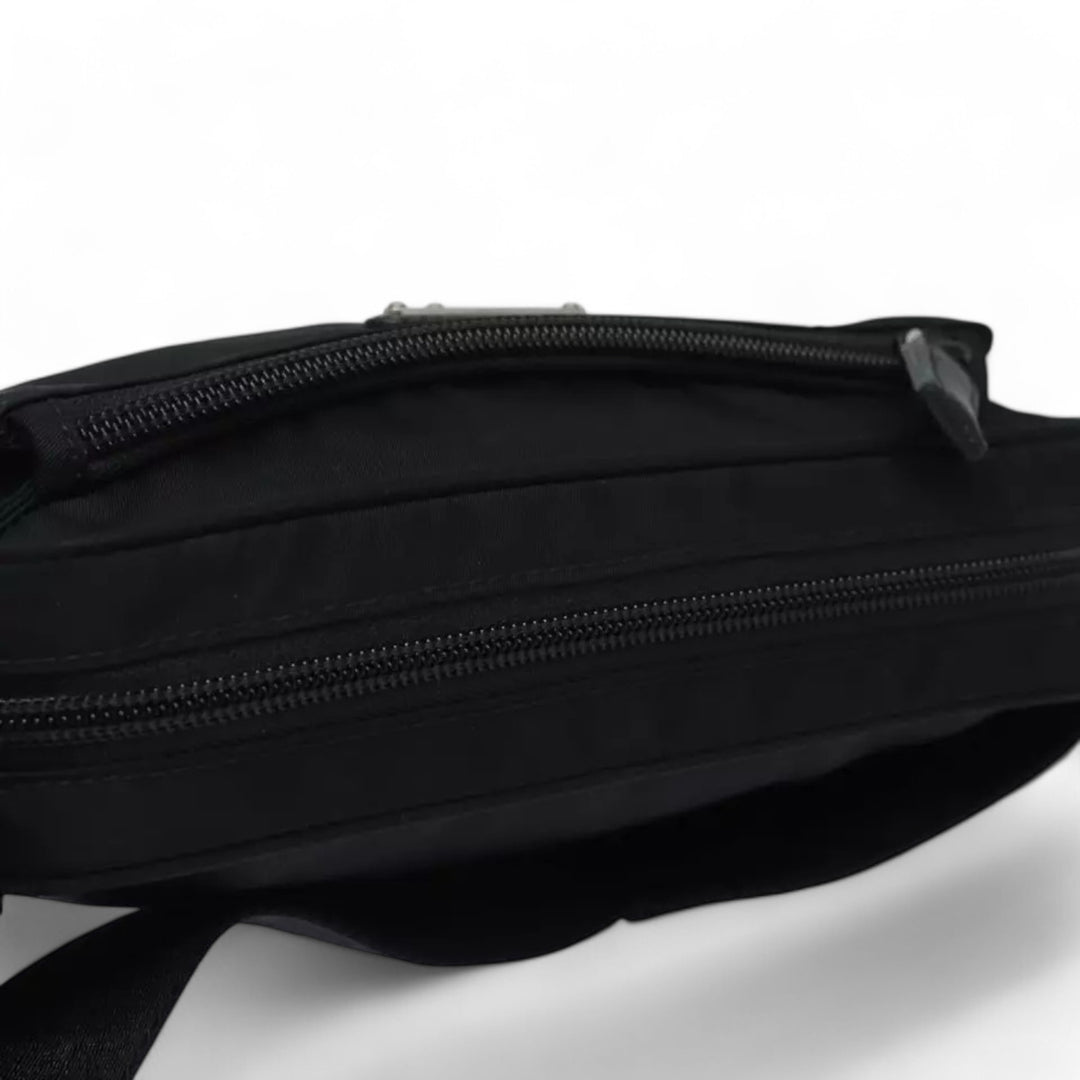 Prada Waist Bag Nylon Black Unisex Belt Bag Adjustable Strap