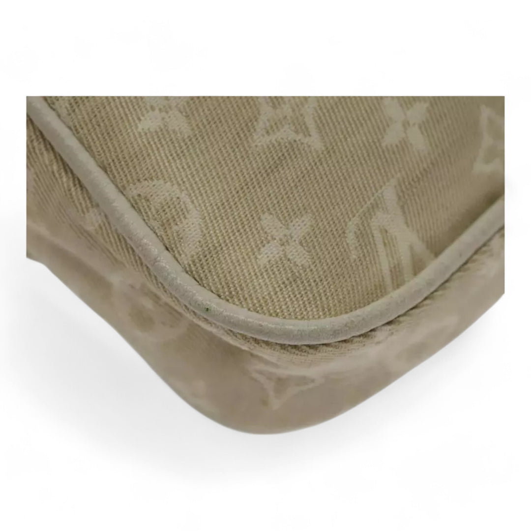 Louis Vuitton Monogram Mini Pochette Cancoon Shoulder Bag Dunne Beige Women Crossbody Purse