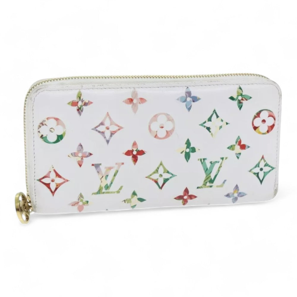 Louis Vuitton Monogram Garden Zippy Wallet White Multicolor Long Women's Wallet