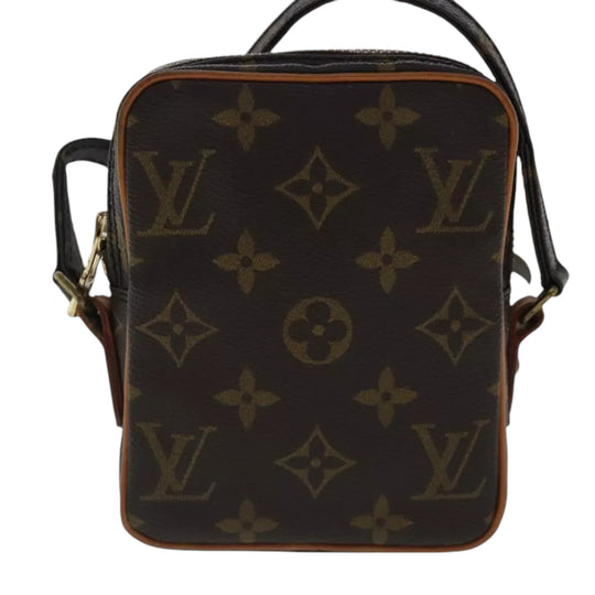 Louis Vuitton Vintage Monogram Mini Danube Shoulder Bag Brown Unisex