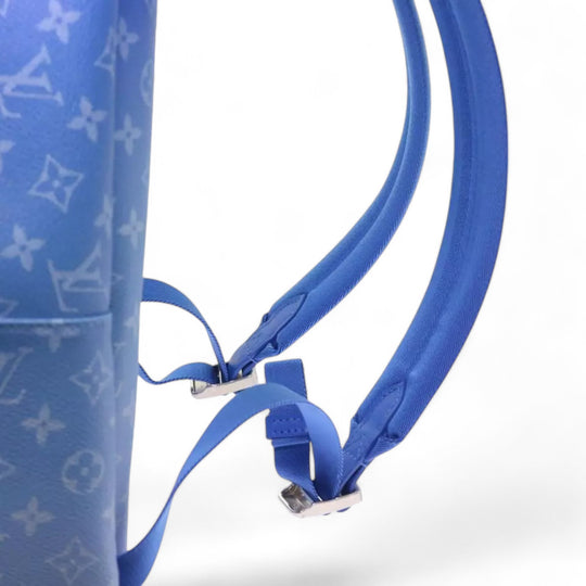 Louis Vuitton Monogram Clouds Backpack Blue Multi Pocket Mens Bag