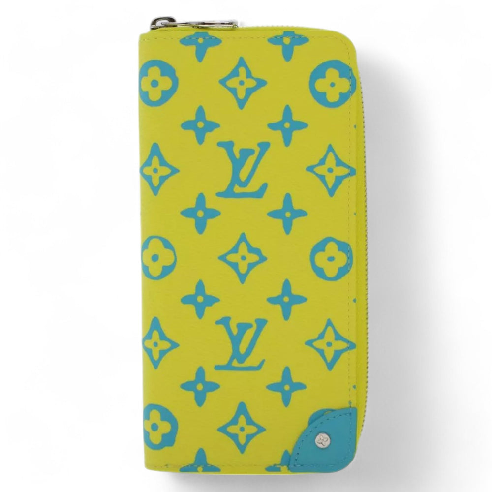 Louis Vuitton Playground Zippy Wallet Vertical Yellow Monogram Canvas Men’s Long Wallet Spring Summer 2023 Collection