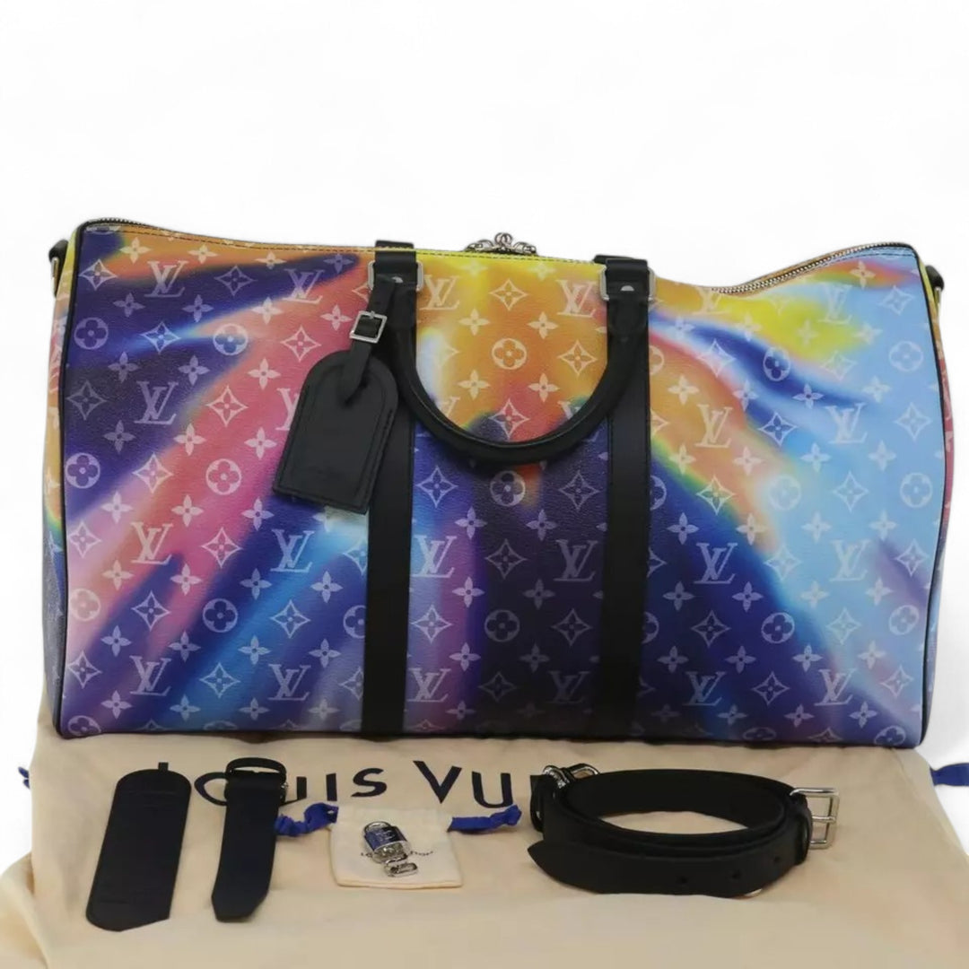 Louis Vuitton Monogram Sunset Keepall Bandouliere 50 Bag M45942 Multicolor Unisex Travel Duffle