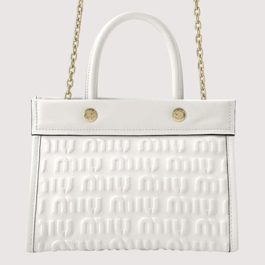 MIUMIU Leather White Handbag Preloved