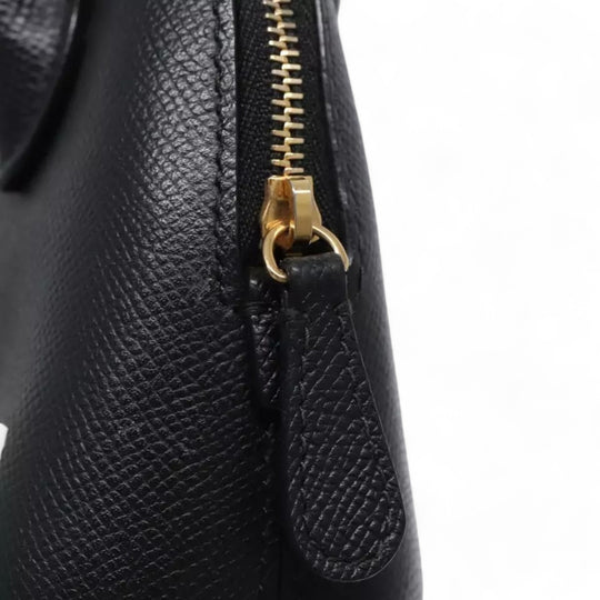 Balenciaga Ville Small Handbag Leather 2way Black Gold Women's Bag with Strap